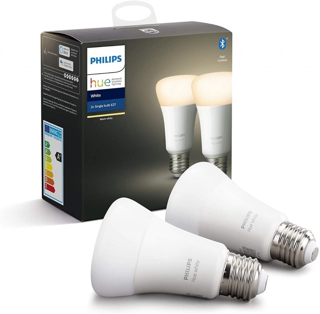 Philips Hue Pack de 2 Bombillas LED Inteligentes E27