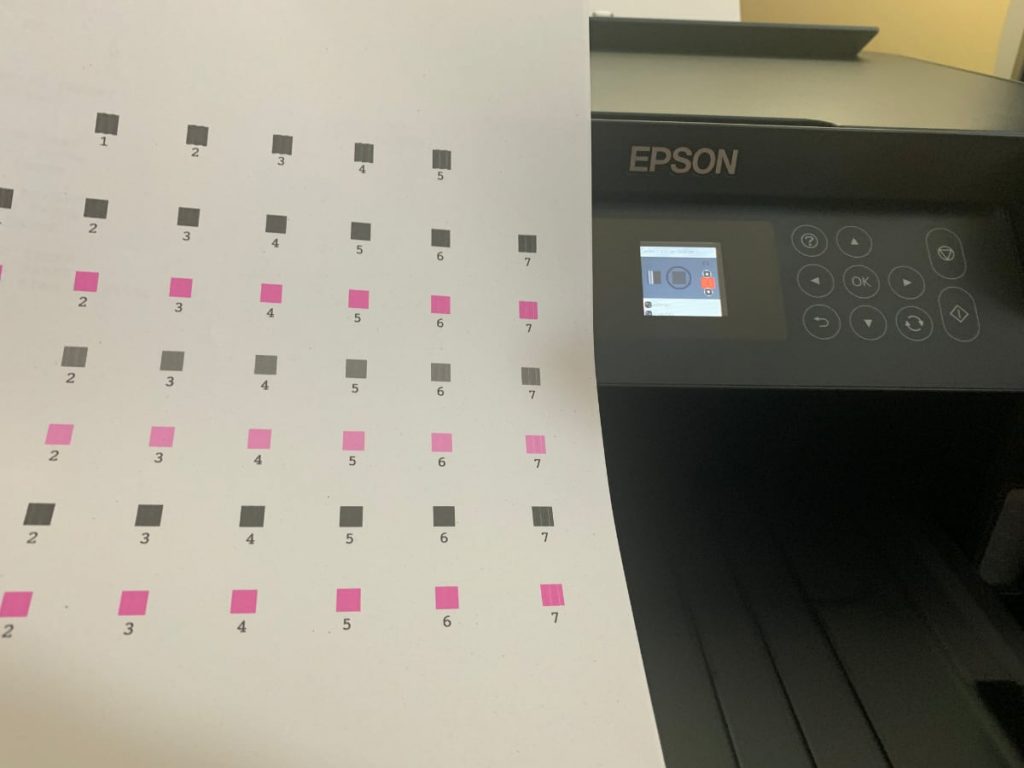 Epson EcoTank ET-2750: calibracion
