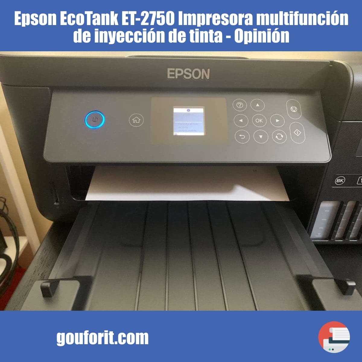Epson EcoTank ET-2750 Impresora multifunción de inyección de tinta - Opinión y review