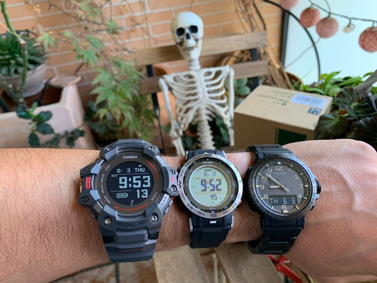 Casio G-Shock GBD-H1000 - Casio Pro Trek PRW-30 y Casio Pro Trek PRW-50