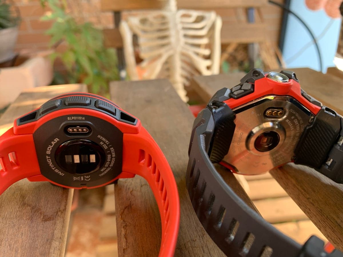 g shock gbd h1000 vs garmin instinct solar