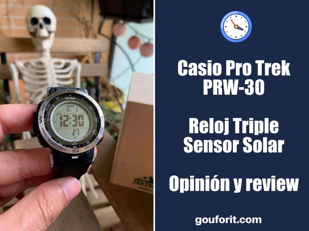 Casio Pro Trek PRW-30 - Reloj Triple Sensor Solar - Opinión y review