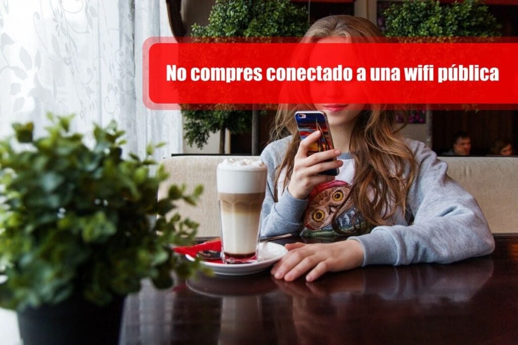 No compres conectado a una wifi pública