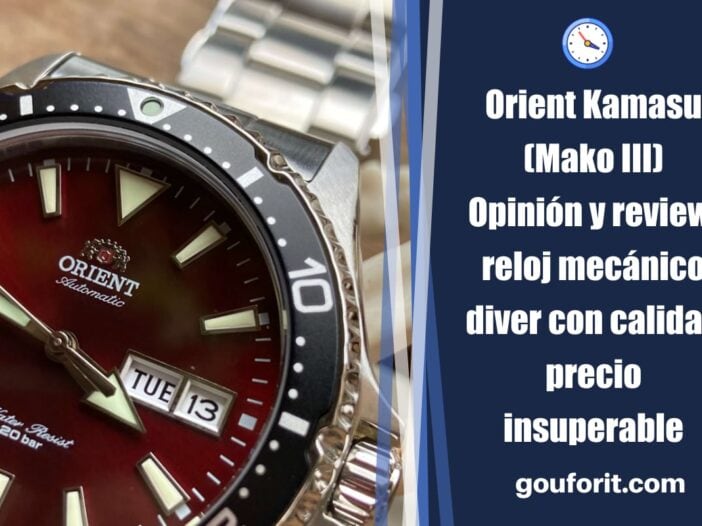 Orient Kamasu (Mako III) - Opinión y review: reloj mecánico diver con calidad precio insuperable