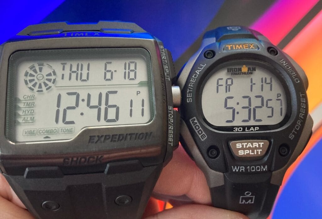 timex expedition grid shock vs ironman triathlon