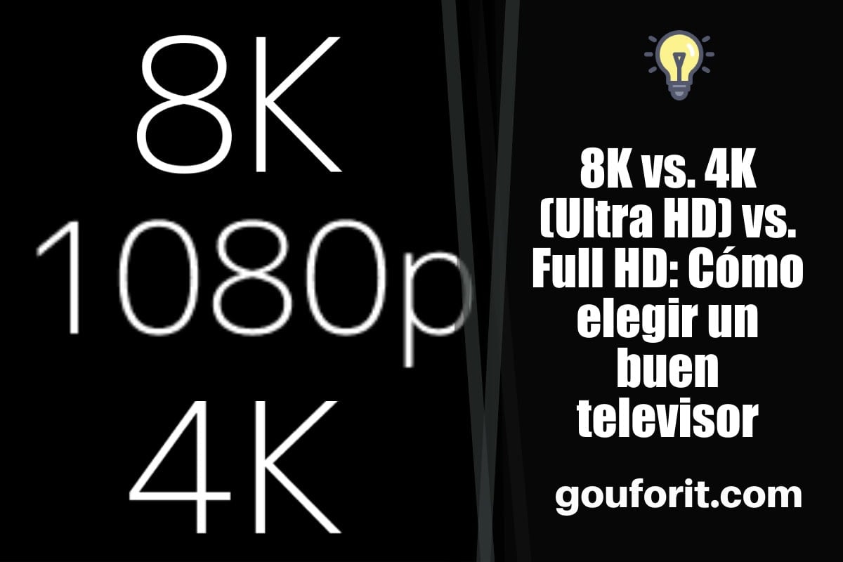 8K vs. 4K (Ultra HD) vs. Full HD: Cómo elegir un buen televisor