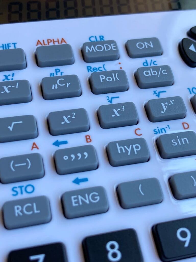 Calculadora científica HP 10s+: teclado