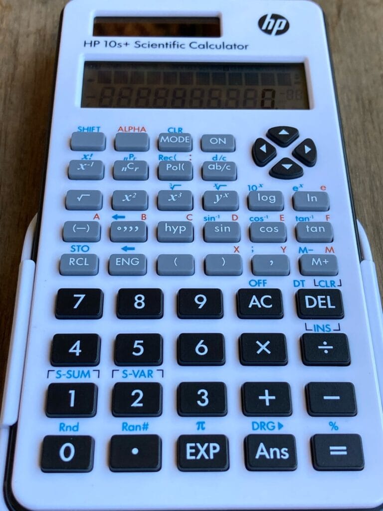 Calculadora científica HP 10s+: teclado