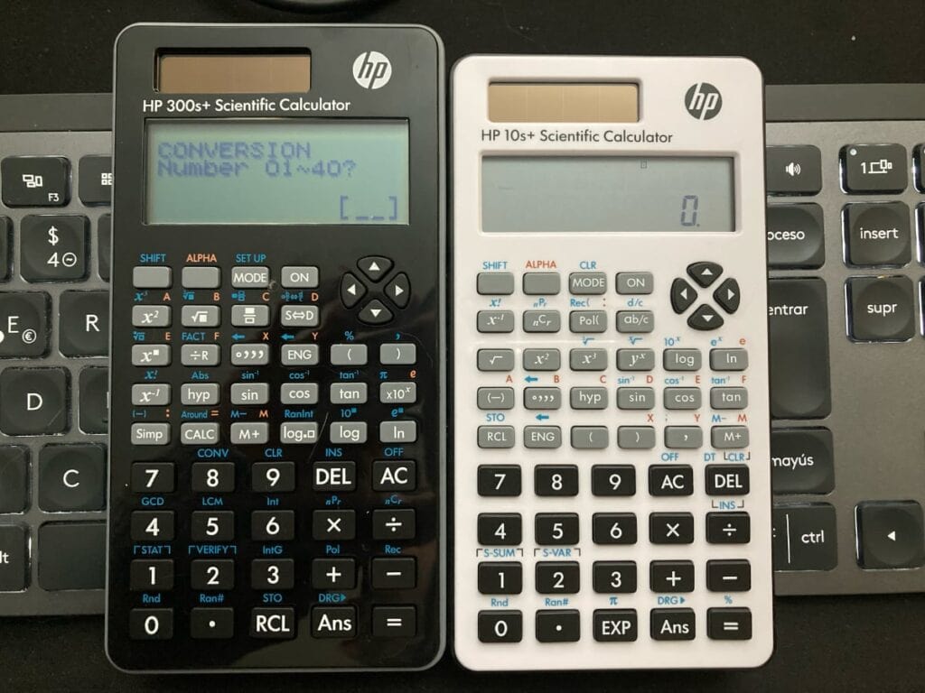 Calculadora científica HP 10s+ vs HP 300s+