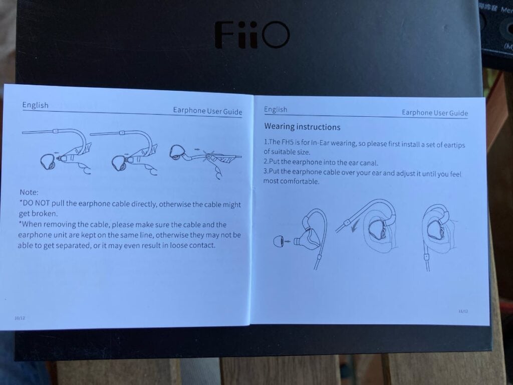 FiiO FH5: manual de instrucciones