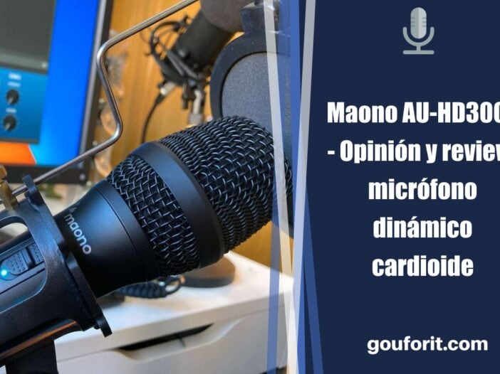 Maono AU-HD300T - Opinión y review: micrófono dinámico cardioide muy barato para podcast