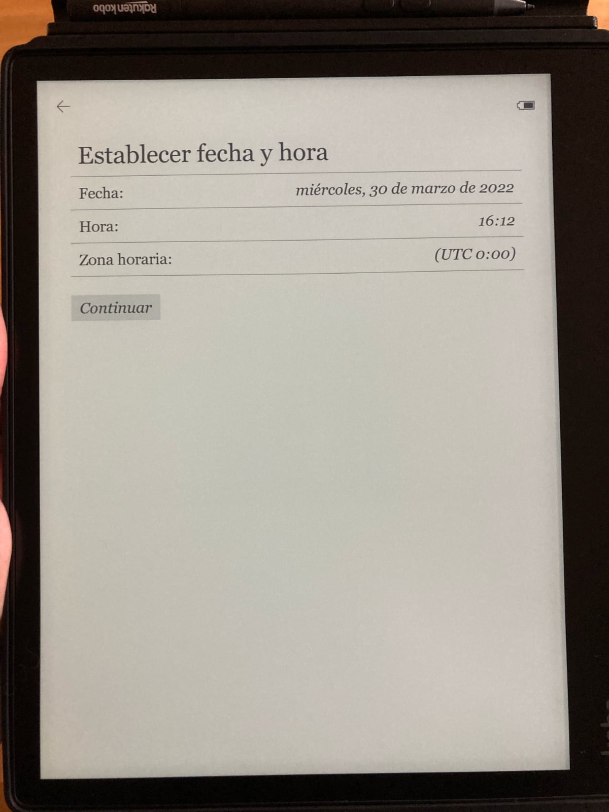 Puesta en marcha Kobo Elipsa