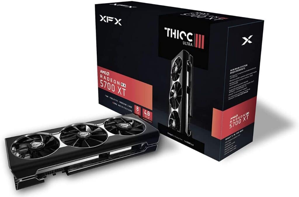 XFX RX 5700 XT Thicc III Ultra 8GB Boost Up to 2025MHz 