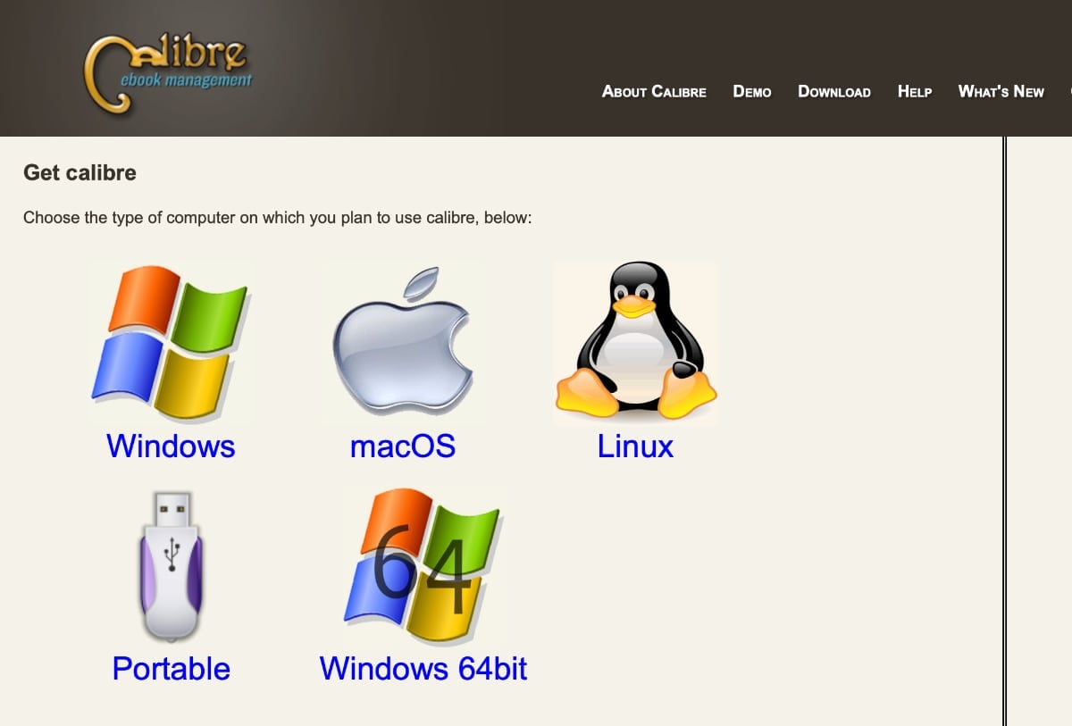 calibre ebooks: descarga del programa gratuito