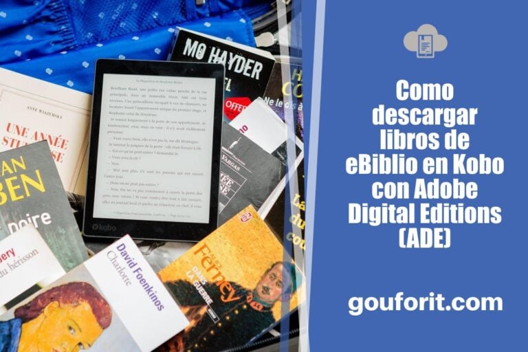 Como descargar libros de eBiblio en Kobo con Adobe Digital Editions