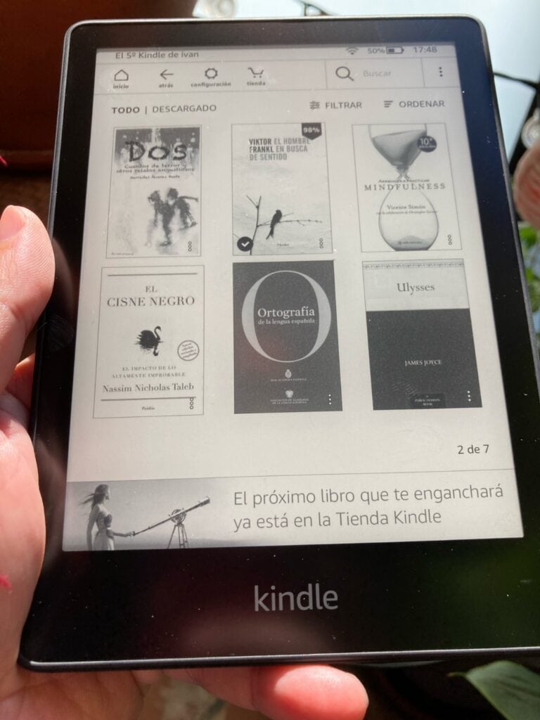 Amazon Kindle Paperwhite (2021): interfaz antigua