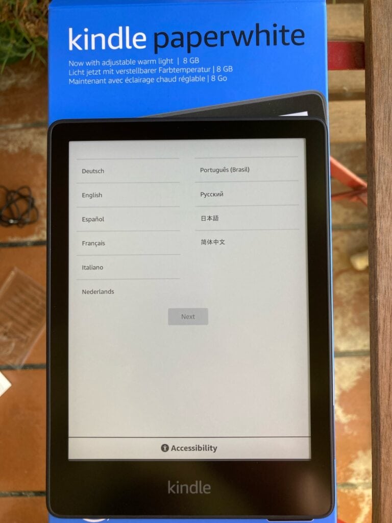 Amazon Kindle Paperwhite (2021): inicio y configuración