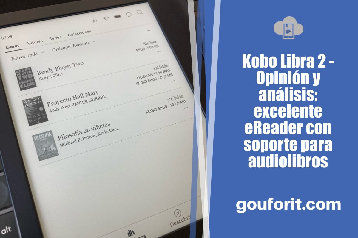 Kobo Libra 2 - Opinión y análisis: excelente eReader con soporte para audiolibros