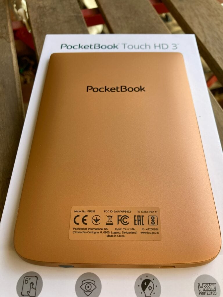 PocketBook Touch HD 3: parte trasera