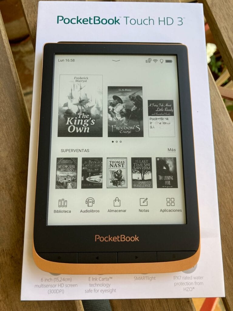 PocketBook Touch HD 3 - funcionamiento, interfaz y lectura de ebooks