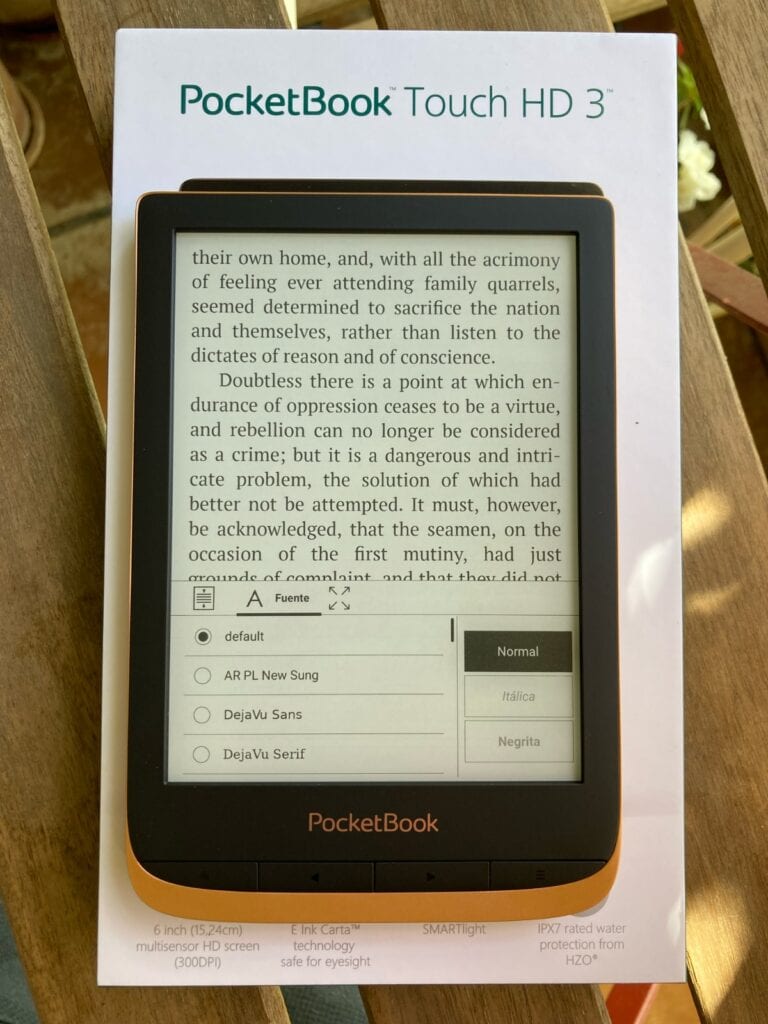 PocketBook Touch HD 3 - funcionamiento, interfaz y lectura de ebooks
