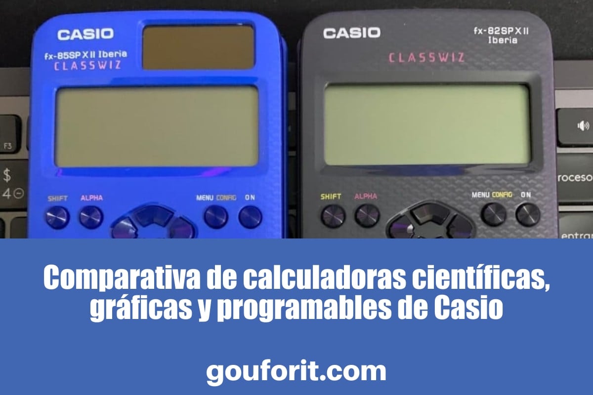Comparativa de calculadoras científicas, gráficas y programables de Casio