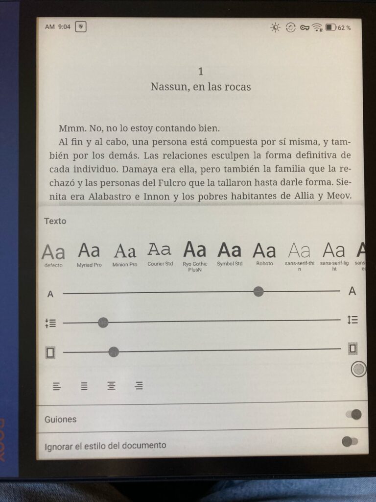 app PocketBooks para usar ebooks de eBiblio en un Onyx Boox Note Air 2