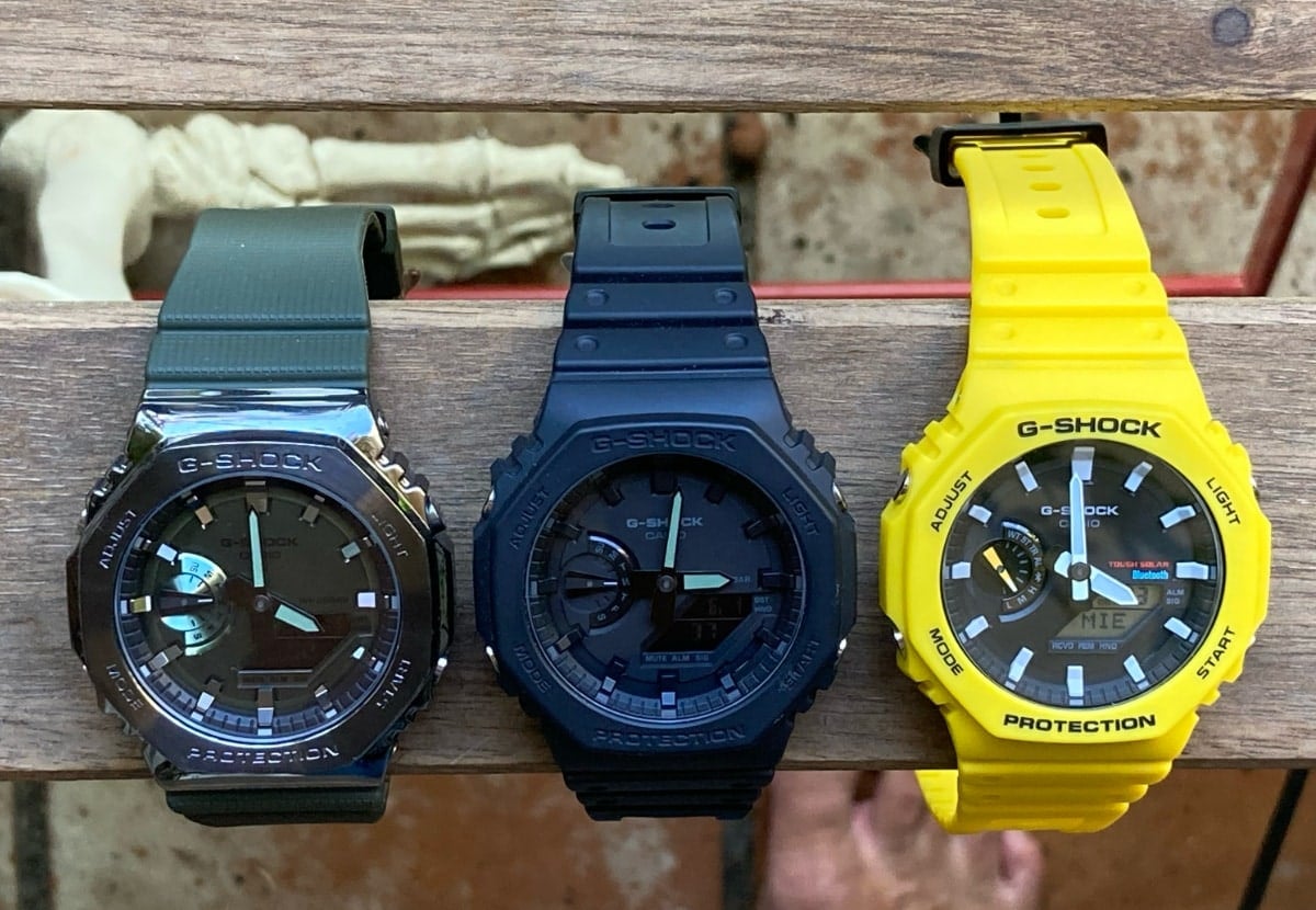 Casio G-Shock GM-2100 vs Casio G-Shock GA-2100 vs Casio G-Shock GA-B2100: la nueva esfera que se volvió atemporal hace pocos años.