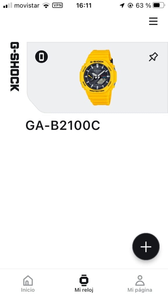 Casio G-Shock GA-B2100C-9AER: app Casio Watches