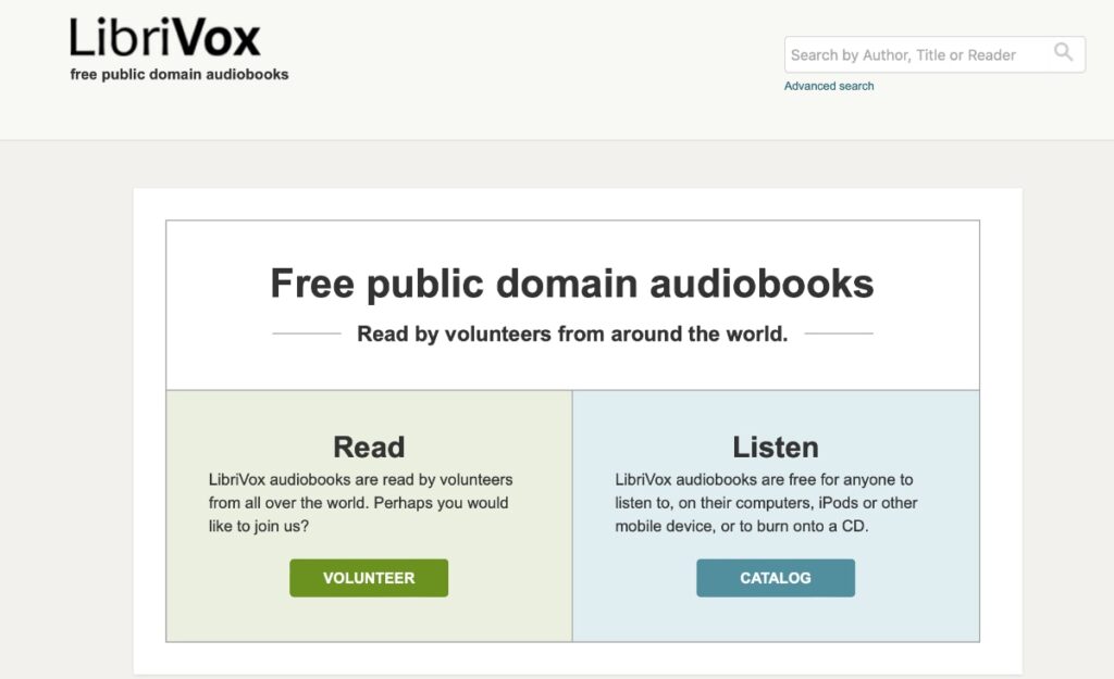 librivox: El mejor sitio para descargar audiolibros en inglés, español, francés, alemán