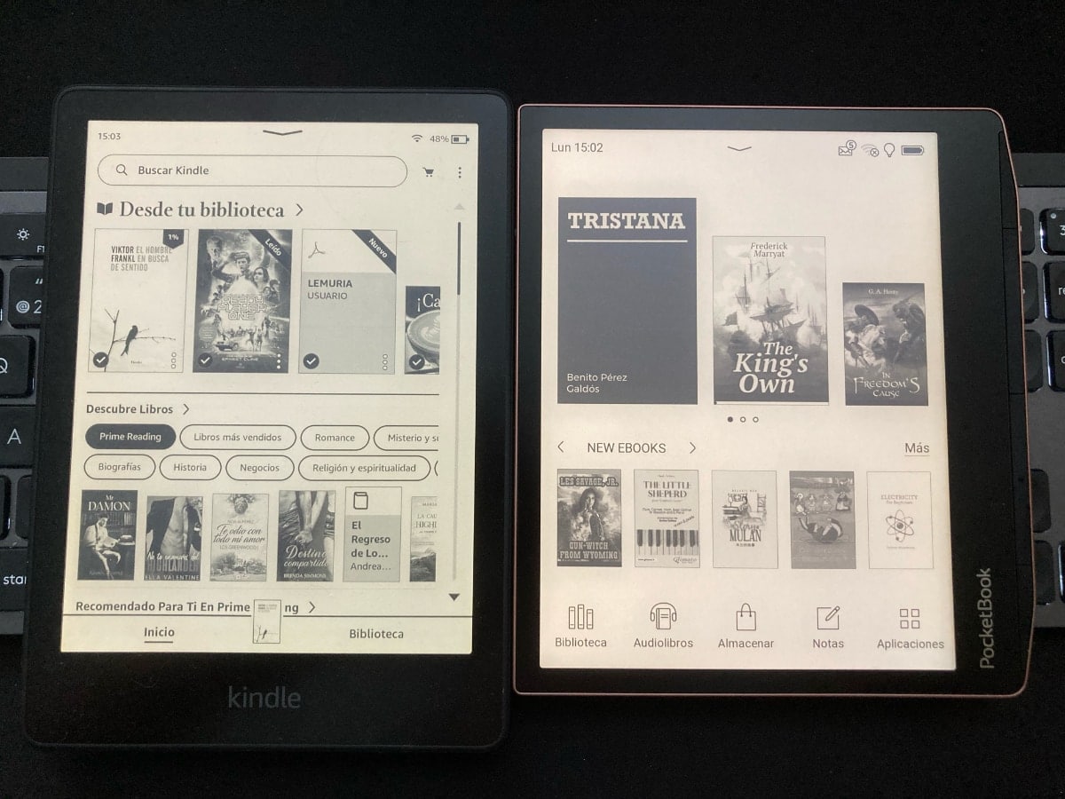 Pocketbook Era vs Kindle Paperwhite 2021 comparativa de eReaders