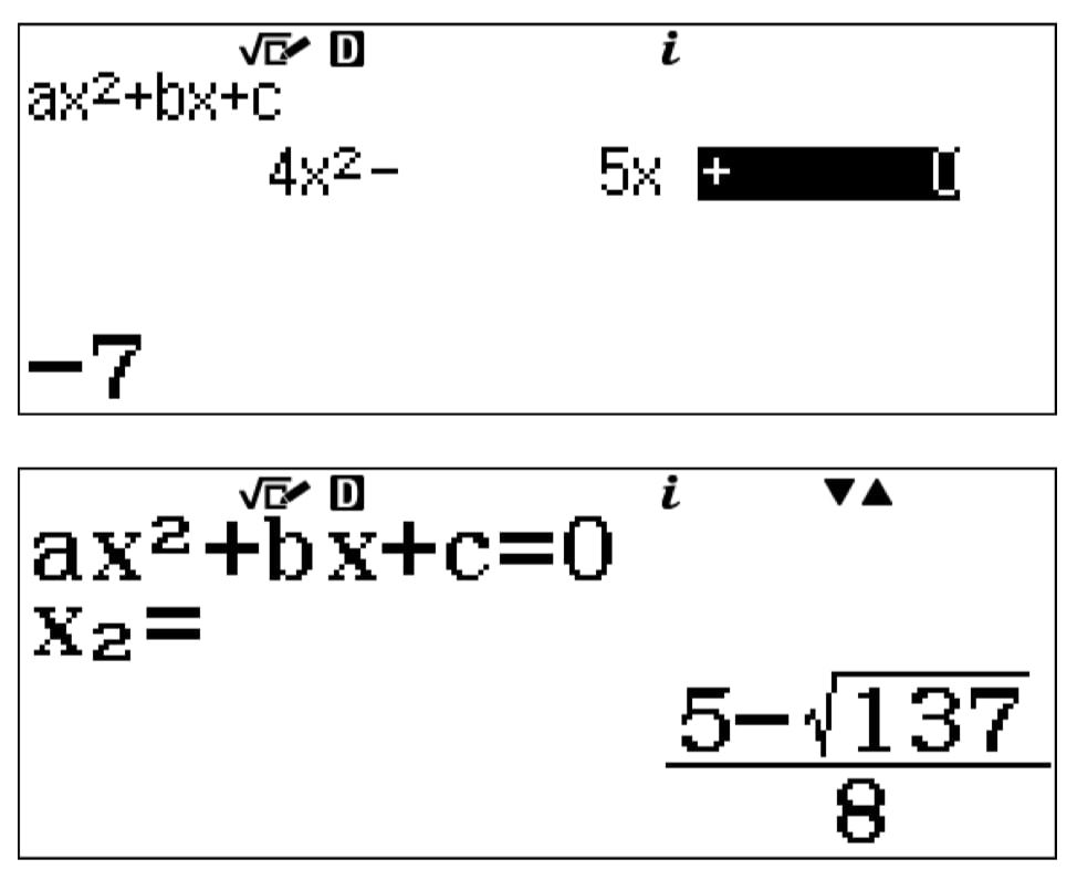 Ecuación polinómica calculadora científica. 