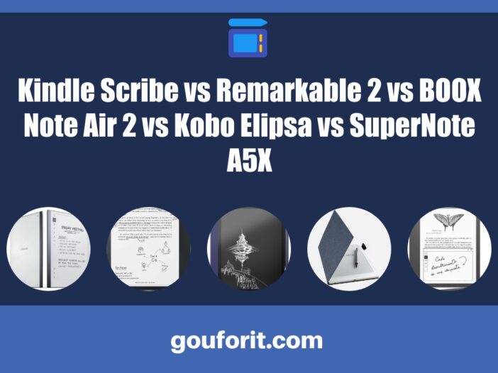 Kindle Scribe vs Remarkable 2 vs BOOX Note Air 2 vs Kobo Elipsa vs SuperNote A5X