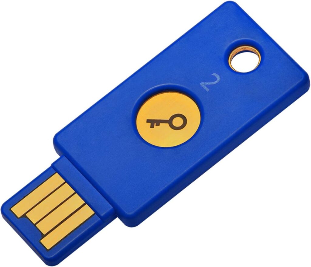 Yubico - Llave de Seguridad para U2F y FIDO2, USB-A, autenticación de Dos factores
