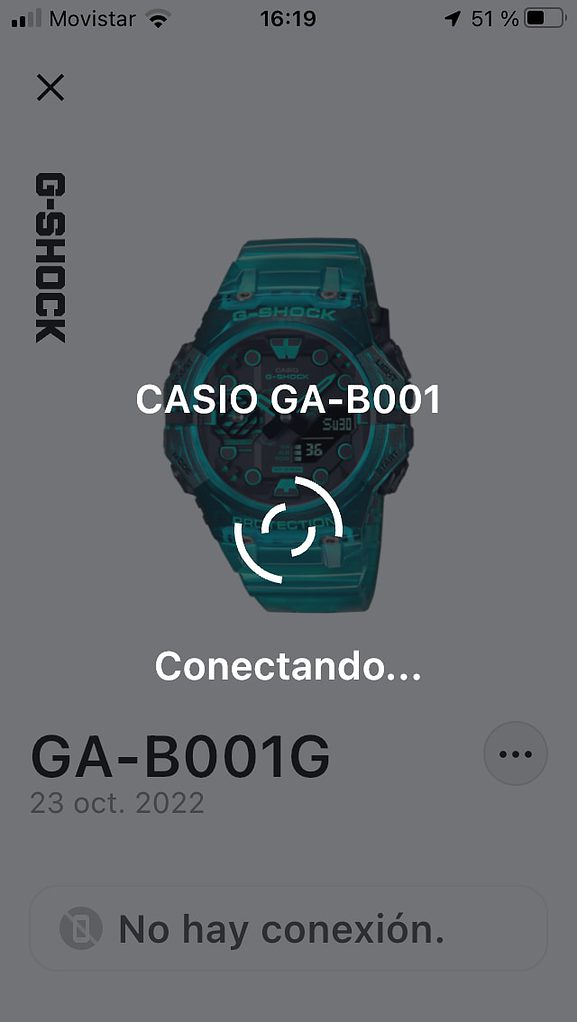 Casio G-Shock GA-B001: funciones y app