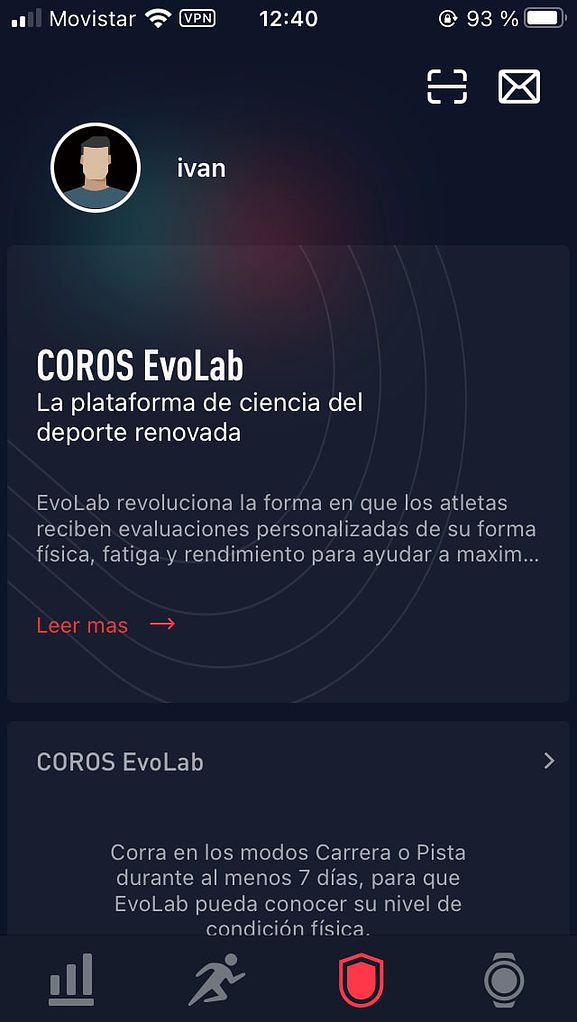 Coros Pace 2: app Coros