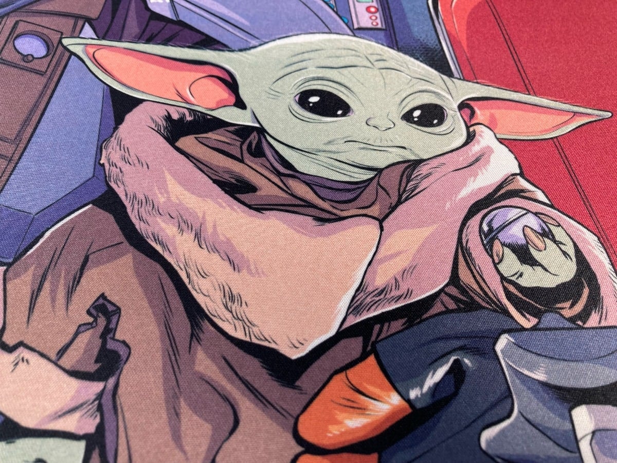 Alfombrillas de Star Wars para gaming: The Mandalorian - colores