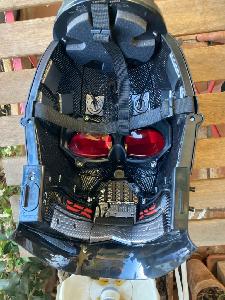 Parte interior del casco de Darth Vader (Star Wars)