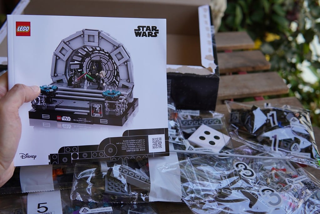 LEGO Star Wars Diorama: Sala del Trono del Emperador - bolsas de piezas