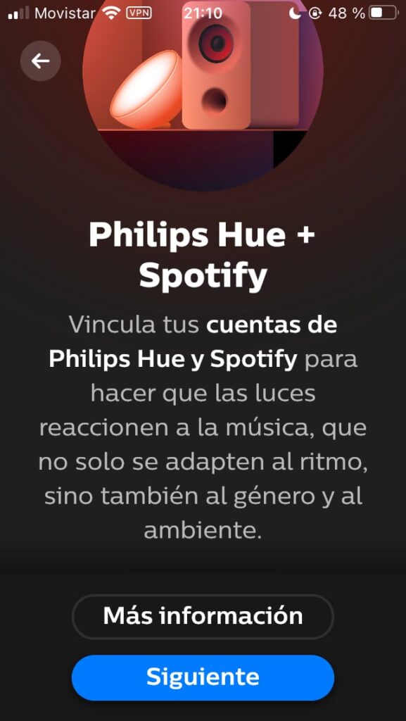 Philips Hue y Spotify