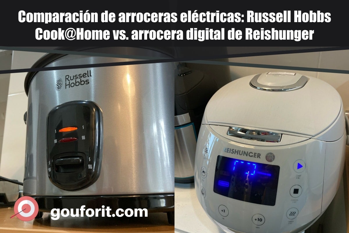Comparación de arroceras eléctricas: Russell Hobbs Cook@Home vs. arrocera digital de Reishunger