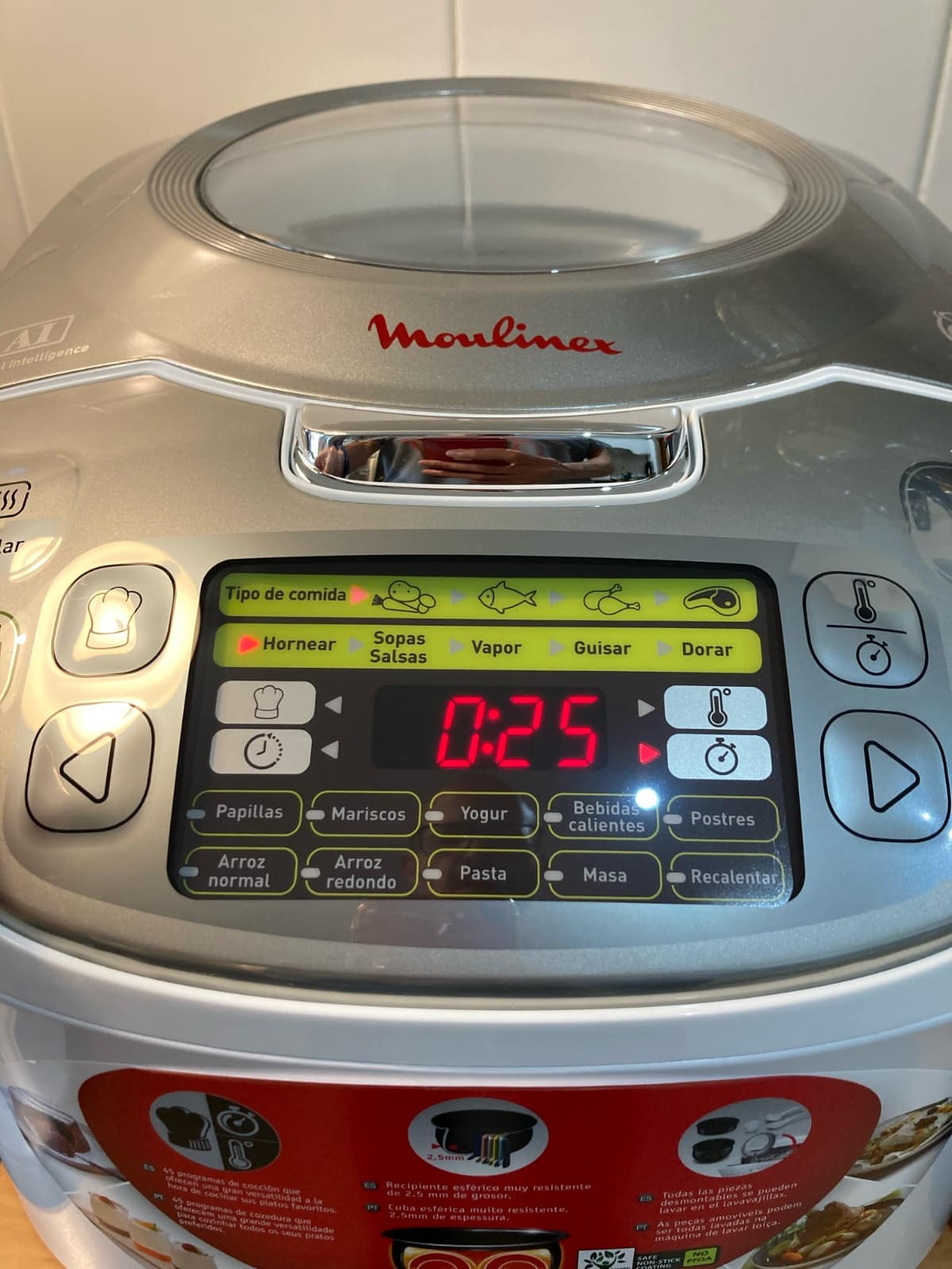 Moulinex Maxichef Advance MK8121 - panel de control y pantalla digital