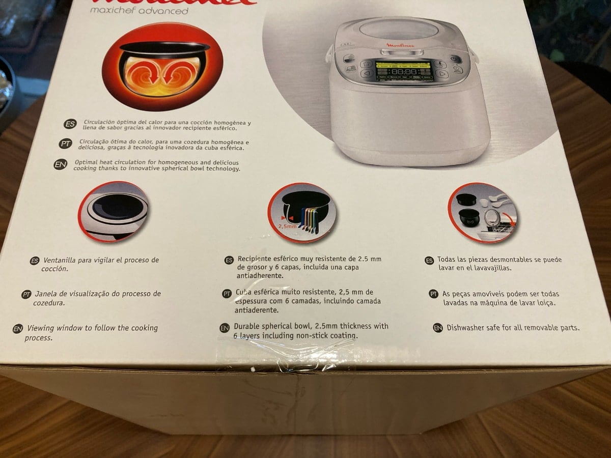 Moulinex Maxichef Advance MK8121 - unboxing. Caja con características. 