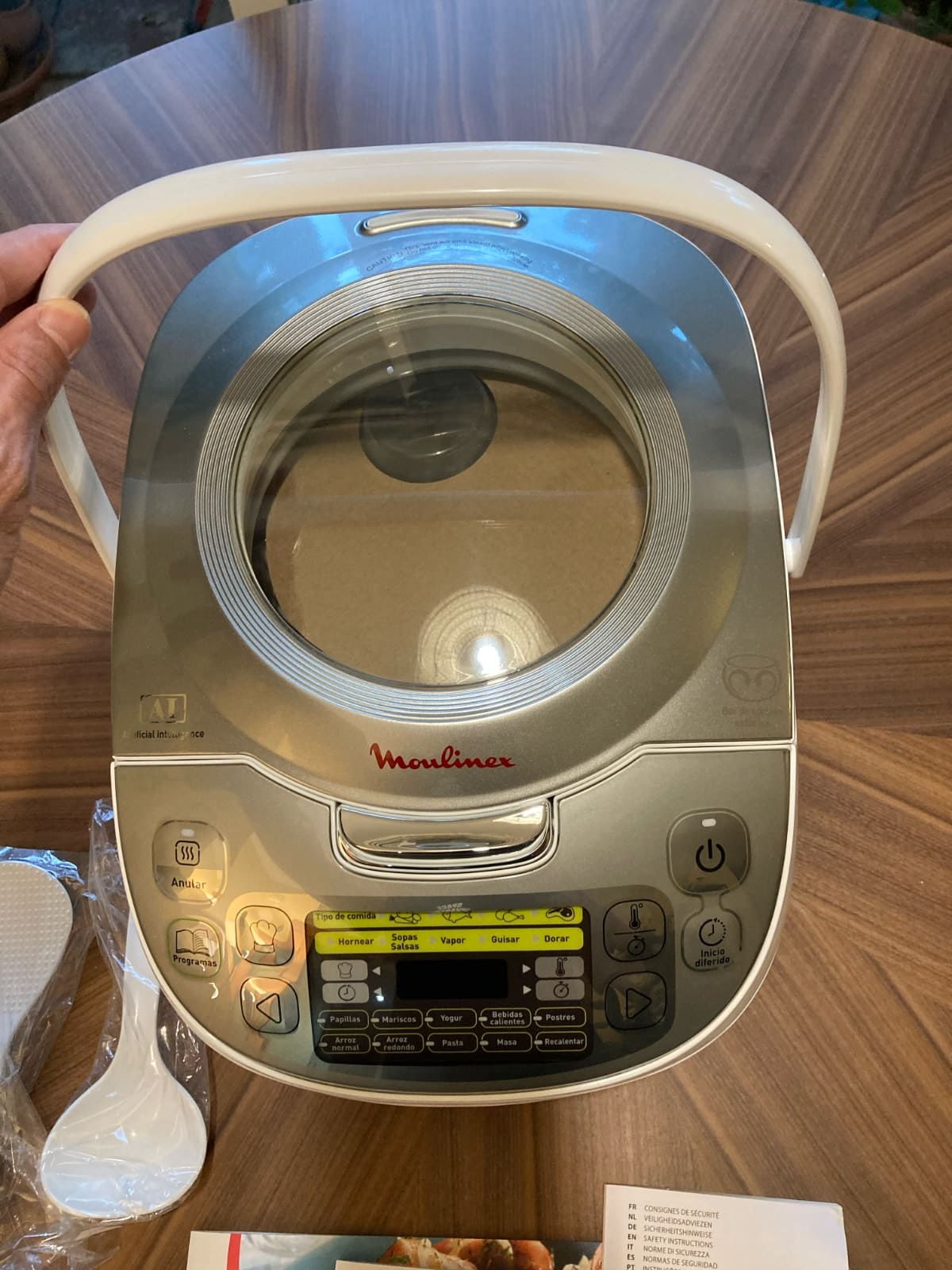 Moulinex Maxichef Advance MK8121 - unboxing: parte superior con asa