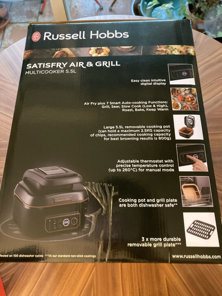 Russell Hobbs Satisfry Air & Grill XL unboxing