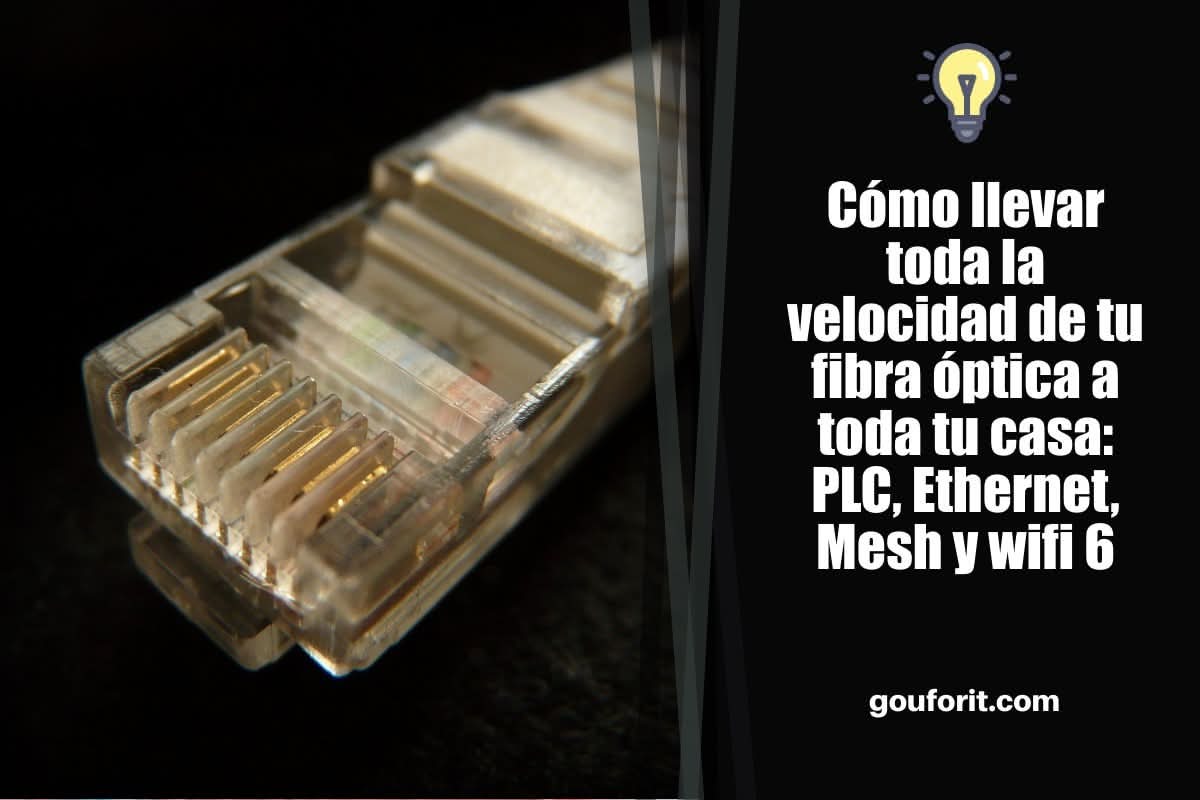 Cómo llevar toda la velocidad de tu fibra óptica a toda tu casa: PLC, Ethernet, Mesh y wifi 6