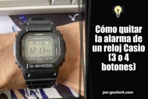 Cómo quitar la alarma de un reloj Casio (3 o 4 botones)