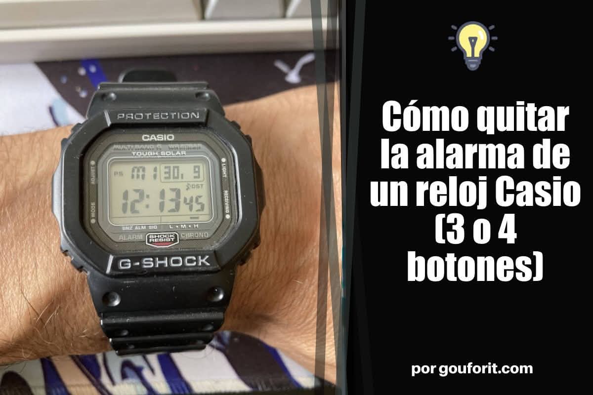 Cómo quitar la alarma de un reloj Casio (3 o 4 botones)