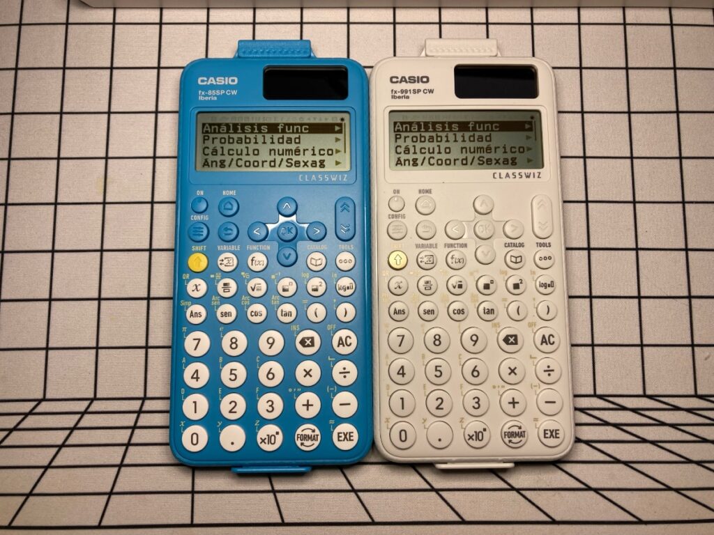  Calculadoras Casio fx-85SP CW y fx-991SP CW: pantalla de catalogo