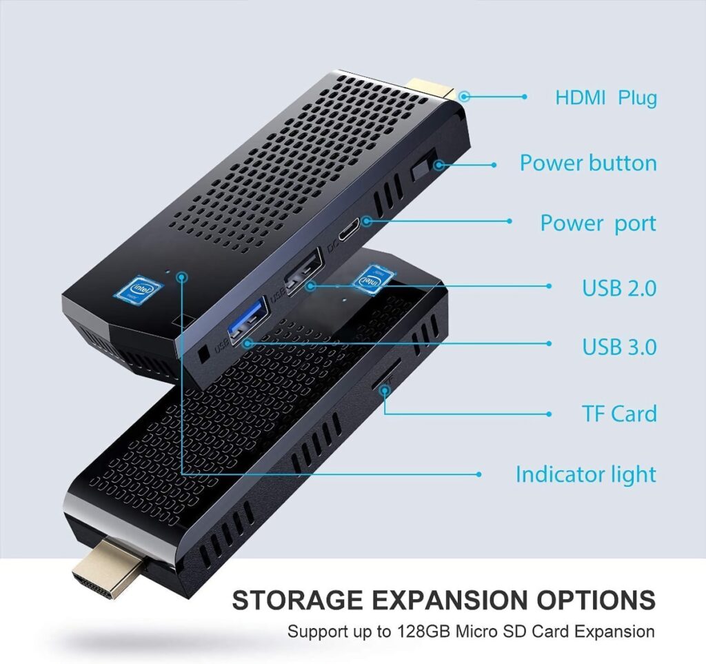 Intel Compute Stick SNUNMU T6 Mini PC Stick con 8 GB RAM y 128 GB ROM